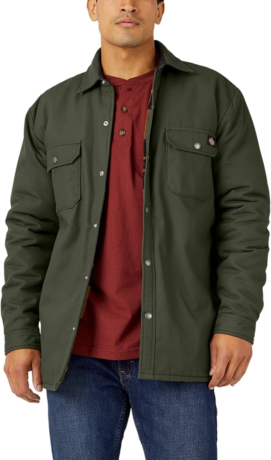image:imageDickies mens Flannel Lined Duck Shirt Jacket